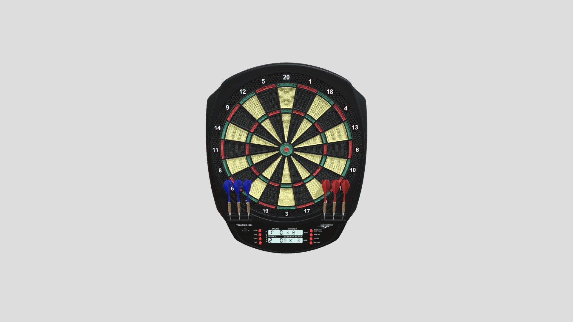 92017 Electronic Dartboard TOLEDO-301 — Sketchfab embed 3D viewer
