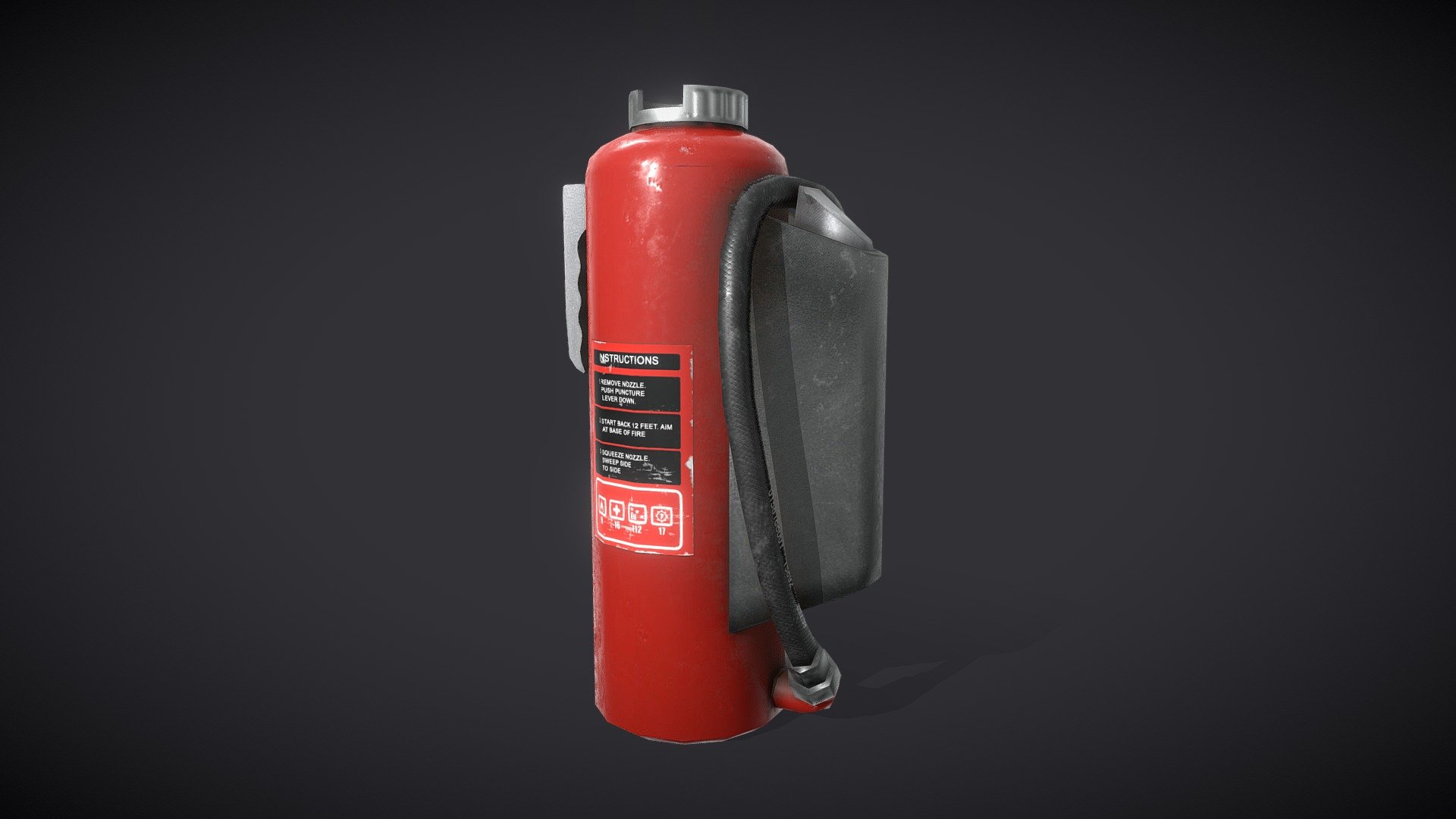 Dry Chemical Extinguisher - Buy Royalty Free 3D model by StellarX ...