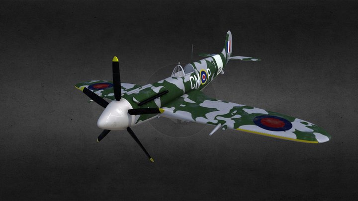 Supermarine Spitfire World War II 3D Model