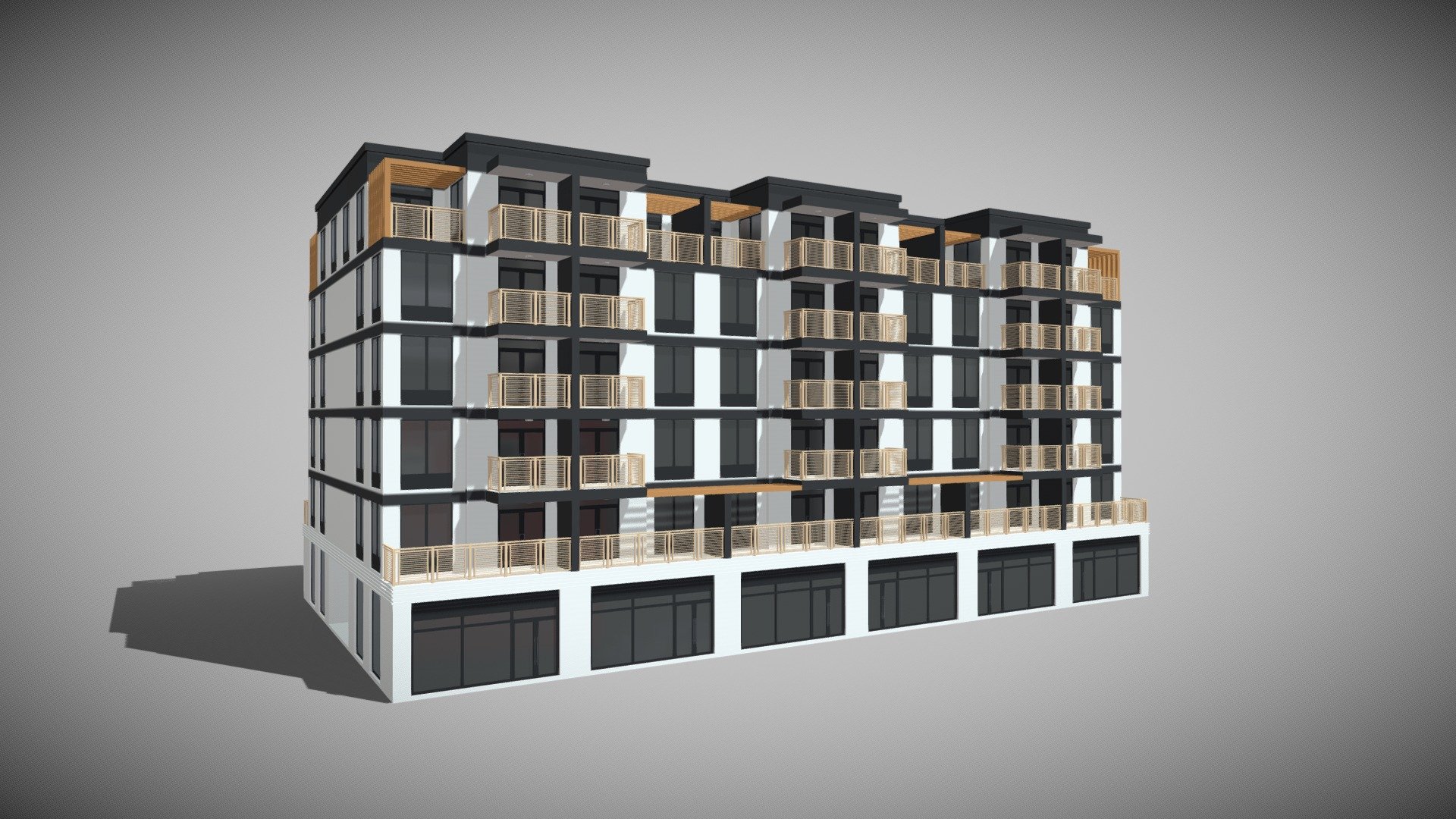 Apartment Building 012 Buy Royalty Free 3d Model By Flugaria 93c668f Sketchfab Store 3777