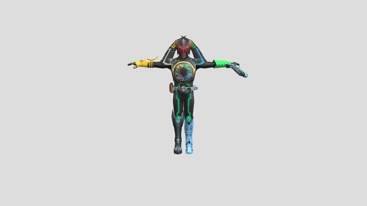 Kamen Rider Ancient OOO 3D Model