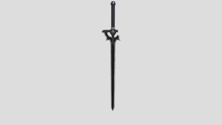 SAO Elucidator Sword 3D Model
