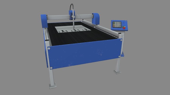 CNC machine for metal 3D Model