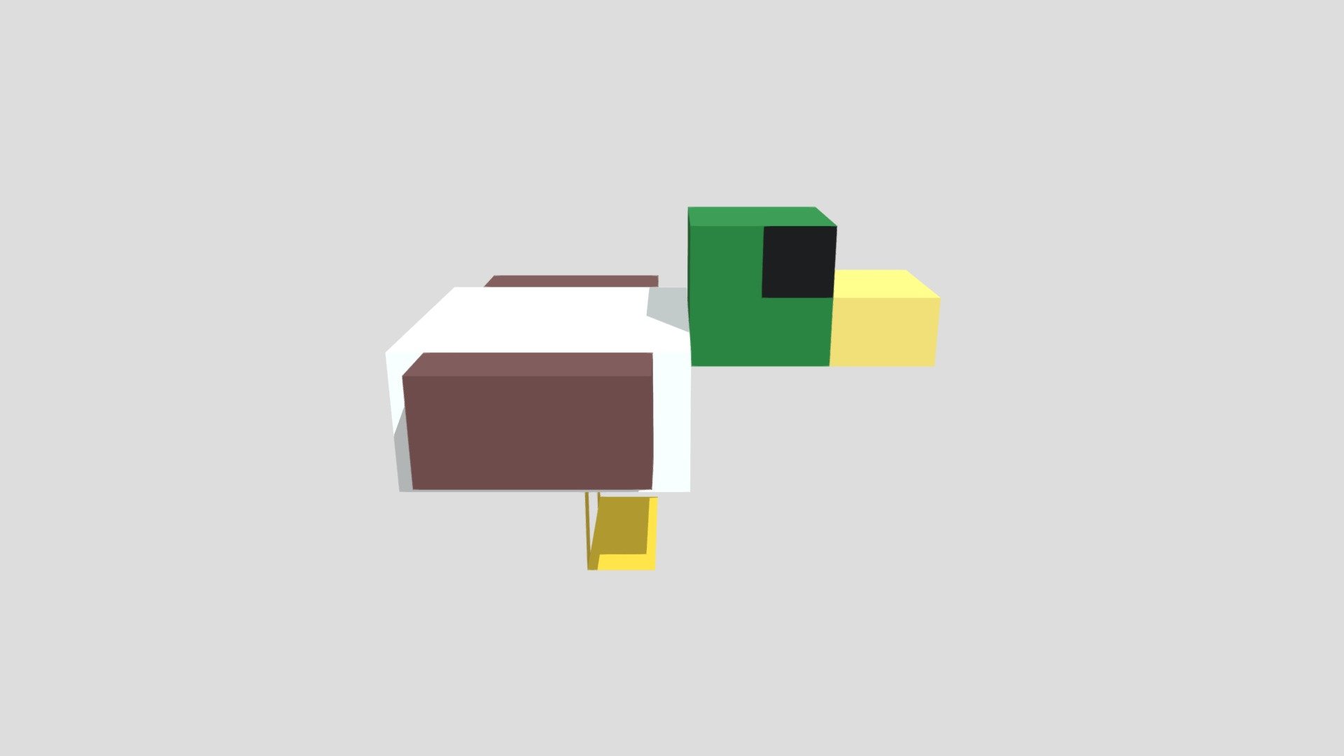 Low Duck minecraft cute - Download Free 3D model by max.ci6black ...