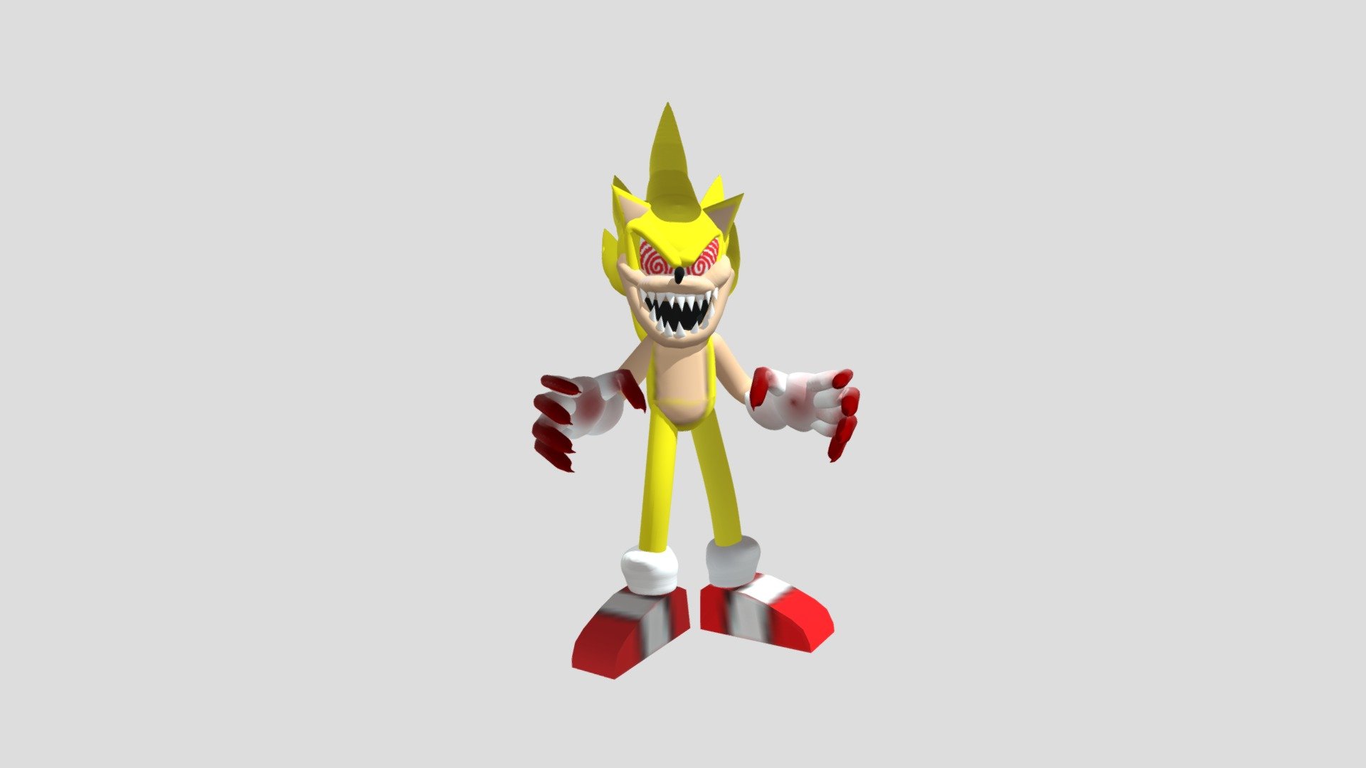 Fleetway Super Sonic - Download Free 3D model by NexusSpeedster ...