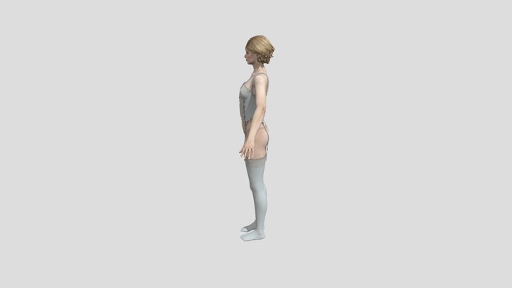 Paula not rigged 3D Model