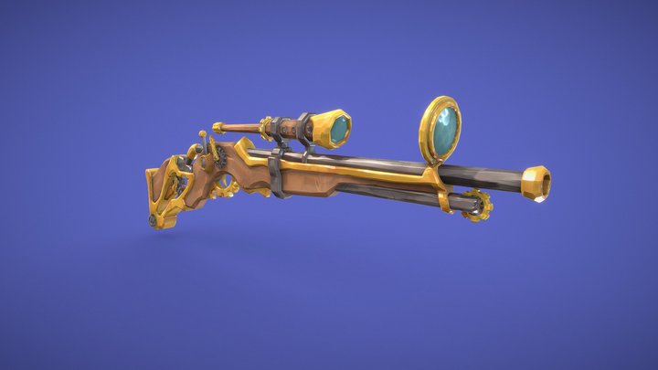 Sea of thieves Steampunk Sniper - Fan Art 3D Model