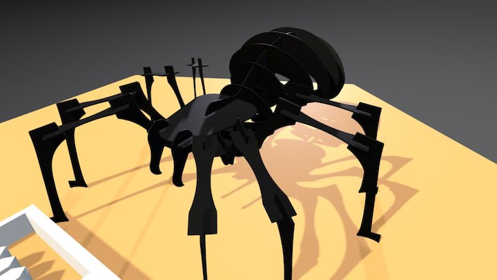 F 2 2- areignee / spider 3D Model