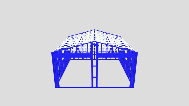 6x6 Shed 3D Model