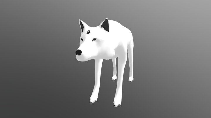 Wolf (without outline) 3D Model