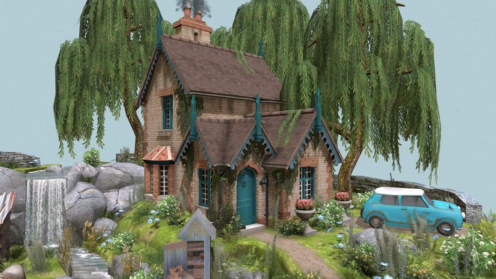 DAE Diorama - Grandma's house 3D Model