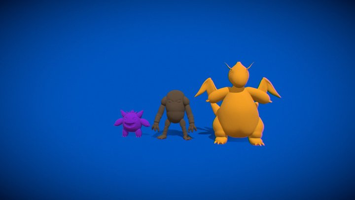 HITMONCHAN VS HITMONLEE - POKEMON 3D model 3D printable