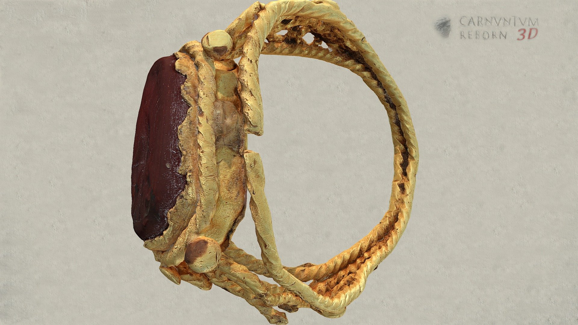 Ring mit Gemme — Sketchfab embed 3D viewer