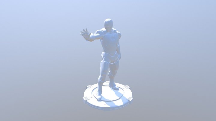 Iron Man Shooting 3D Model