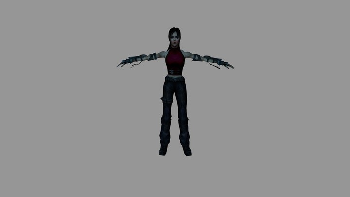 Primal - Jen (Rigged and compatible with Godot) 3D Model