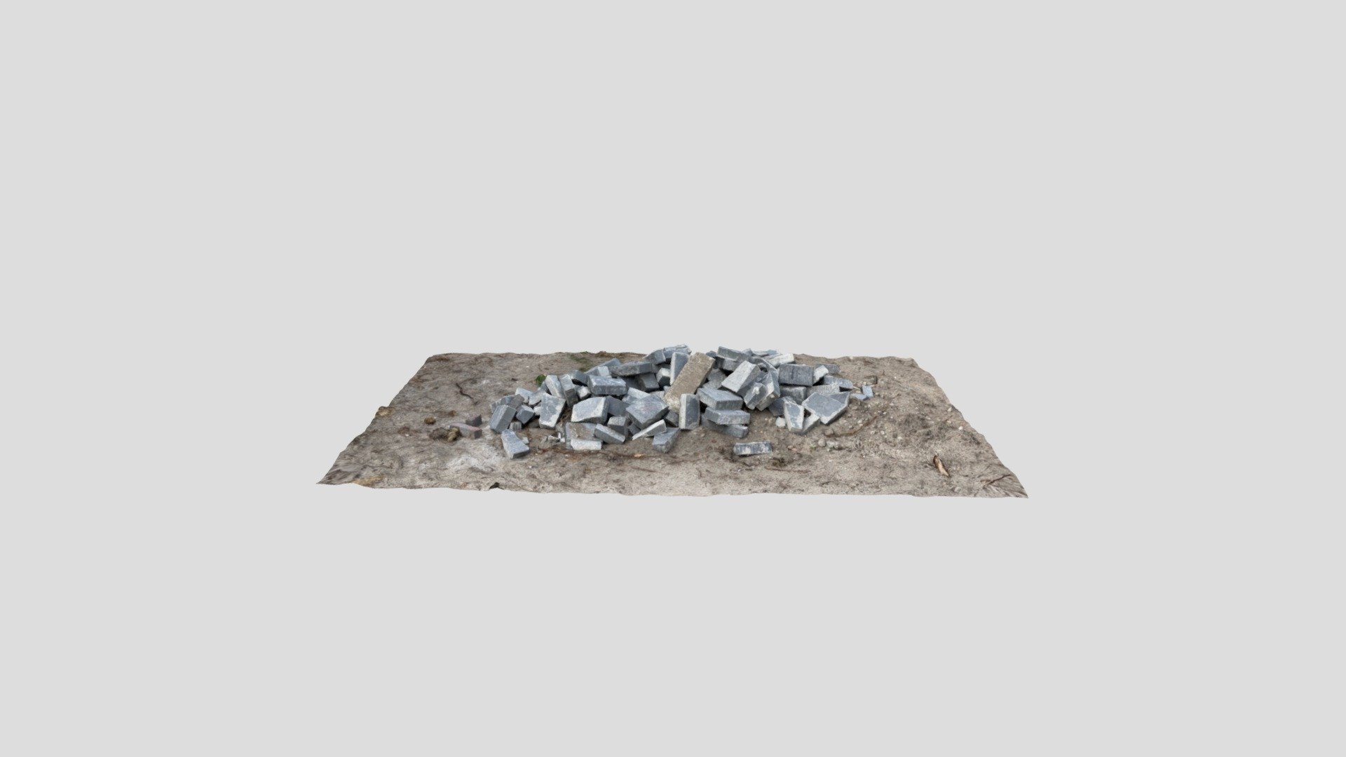 Pile of bricks and rubble