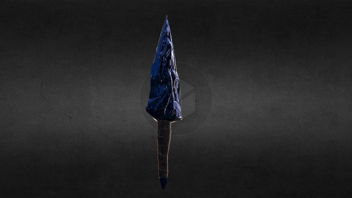Dragon Glass Dagger 3D Model