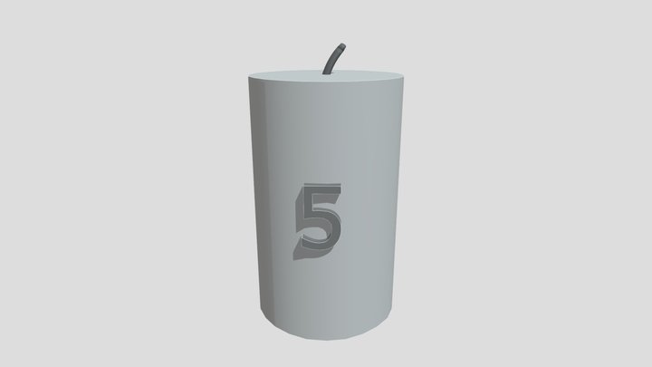 candle 5 went out 3D Model
