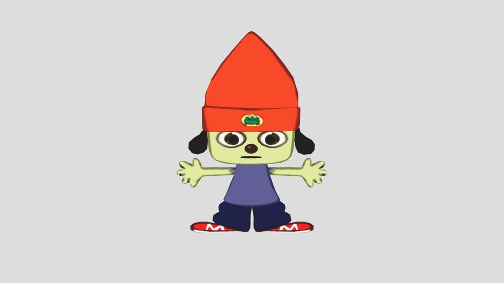 Parappa 2 rig with parappa 1 image texture