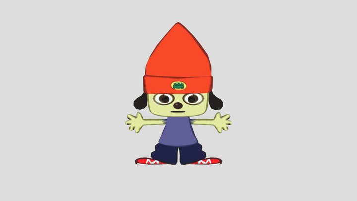 Parappa 2 rig with parappa 1 image texture – Kostenloses 3D-Modell STL