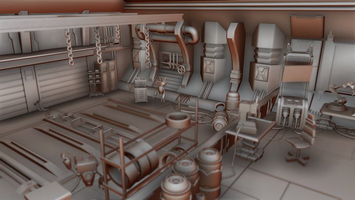 Nekobot's auto-repair 3D Model