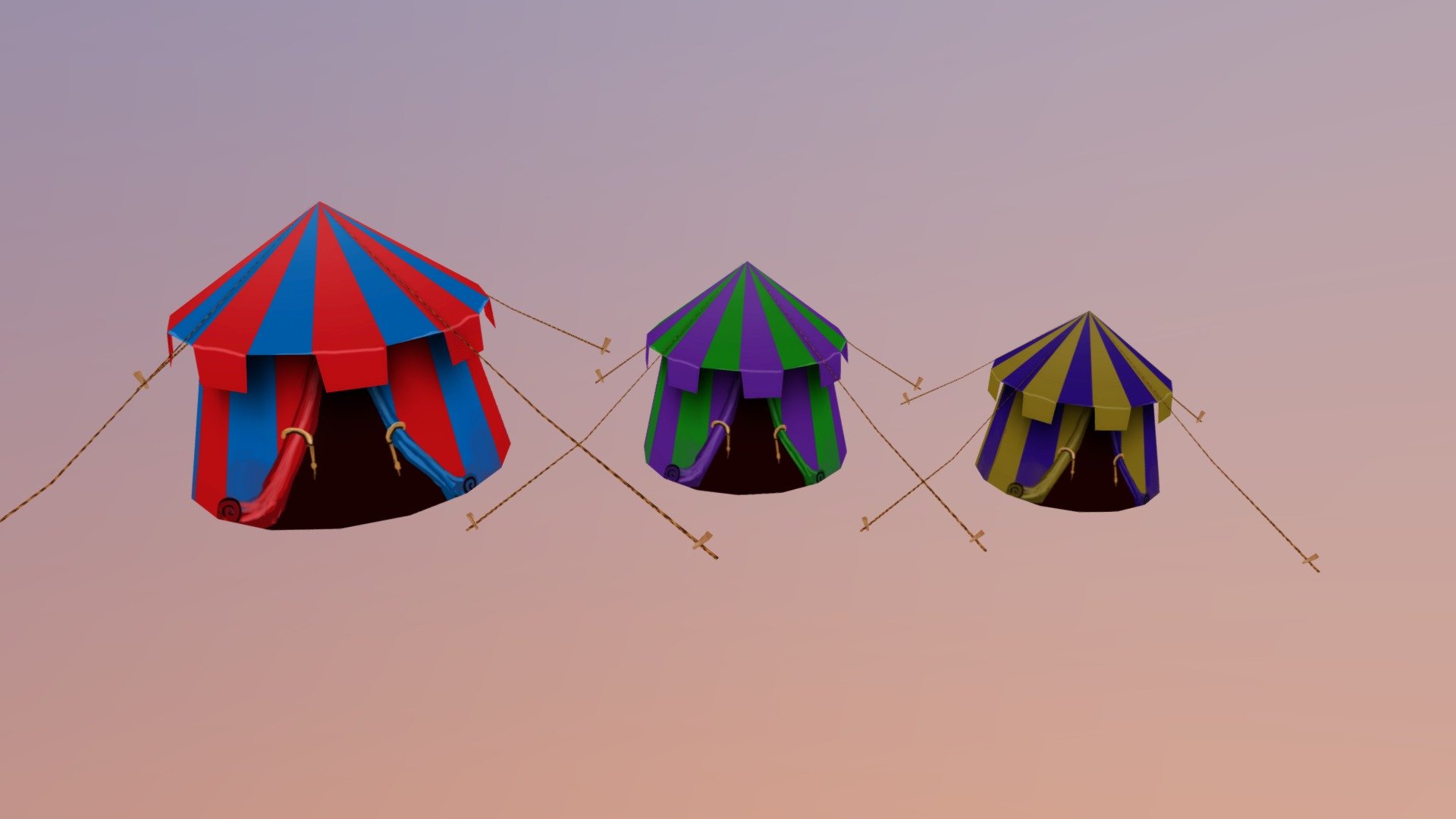 Hand Painted Tents