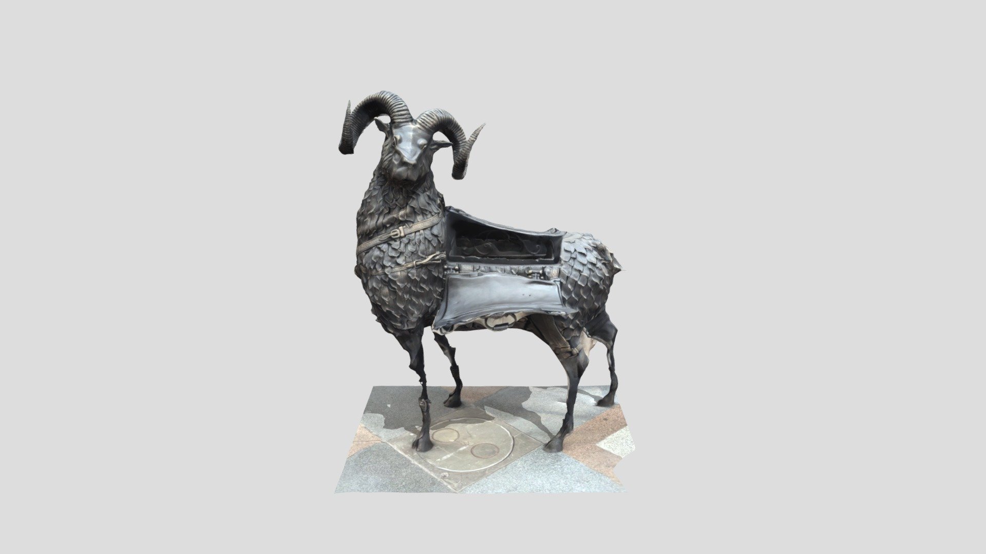 forged sheep.barbecue.grill