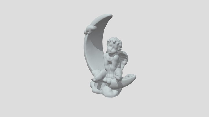 Engel im Mond – Free 3D Model STL