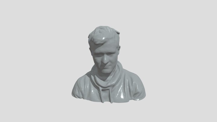 Viktor Bust 01 In Grey 3D Model