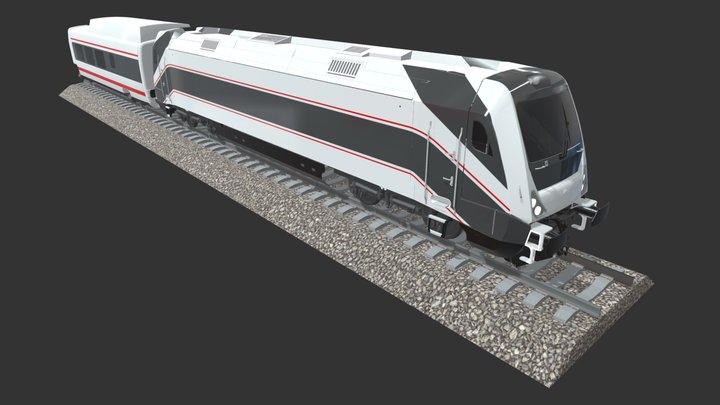 Talgo Intercity Trains 3D Model