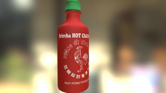 Sriracha Sauce 3D Model