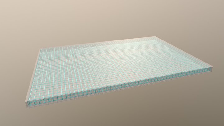 Płyta fundamentowa 3D Model
