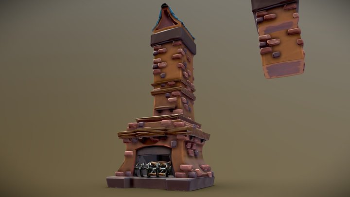 Fireplace Medieval | Modular Chimney 3D Model