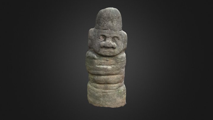 The copy of Aztec idol #5 3D Model