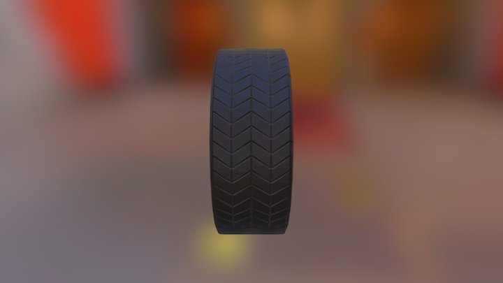 Tire Low Poli 3D Model