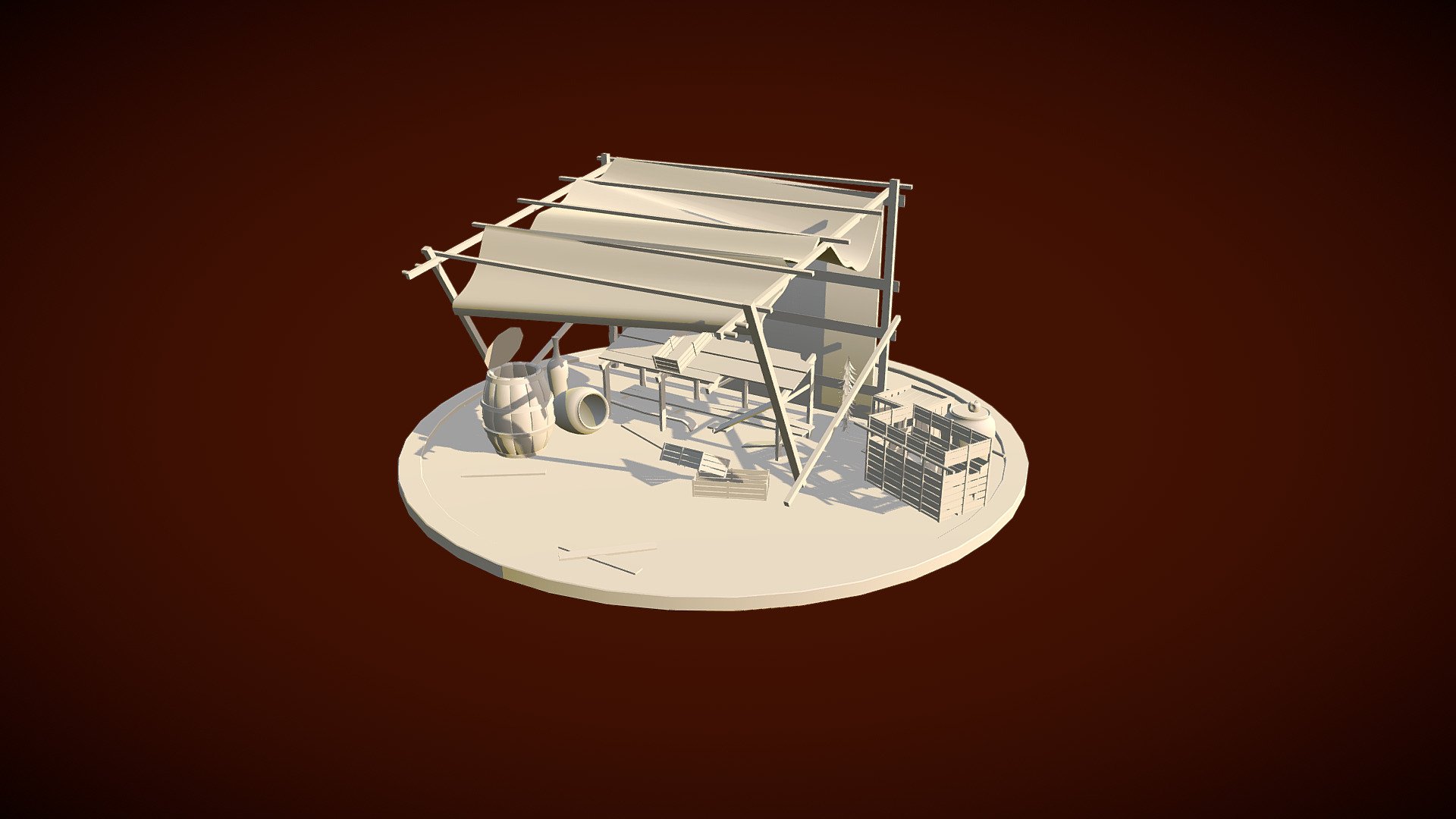 Destroyed Stand - 3D model by Filip Łęski (@filipleski) [93daa63 ...