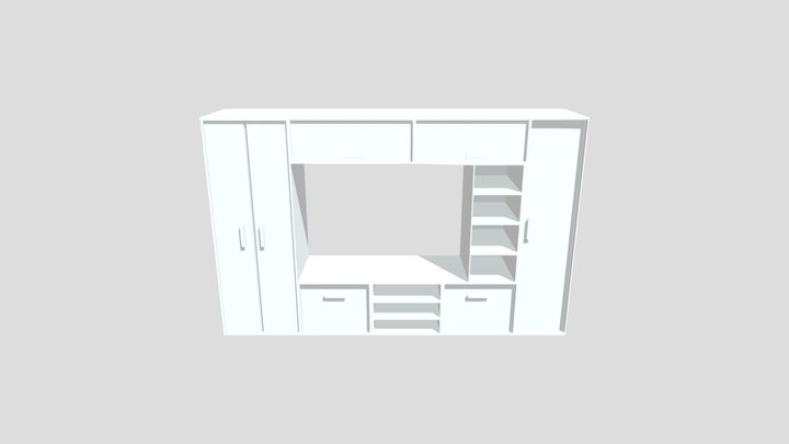 Entertainment Center 3D Model