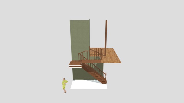 Лестница 3D Model