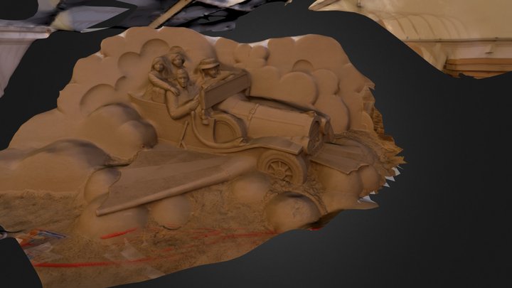 ChittyChitty BangBang Sculpture Sandworld  3D Model