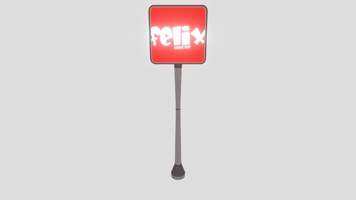 board felix comic con 3D Model