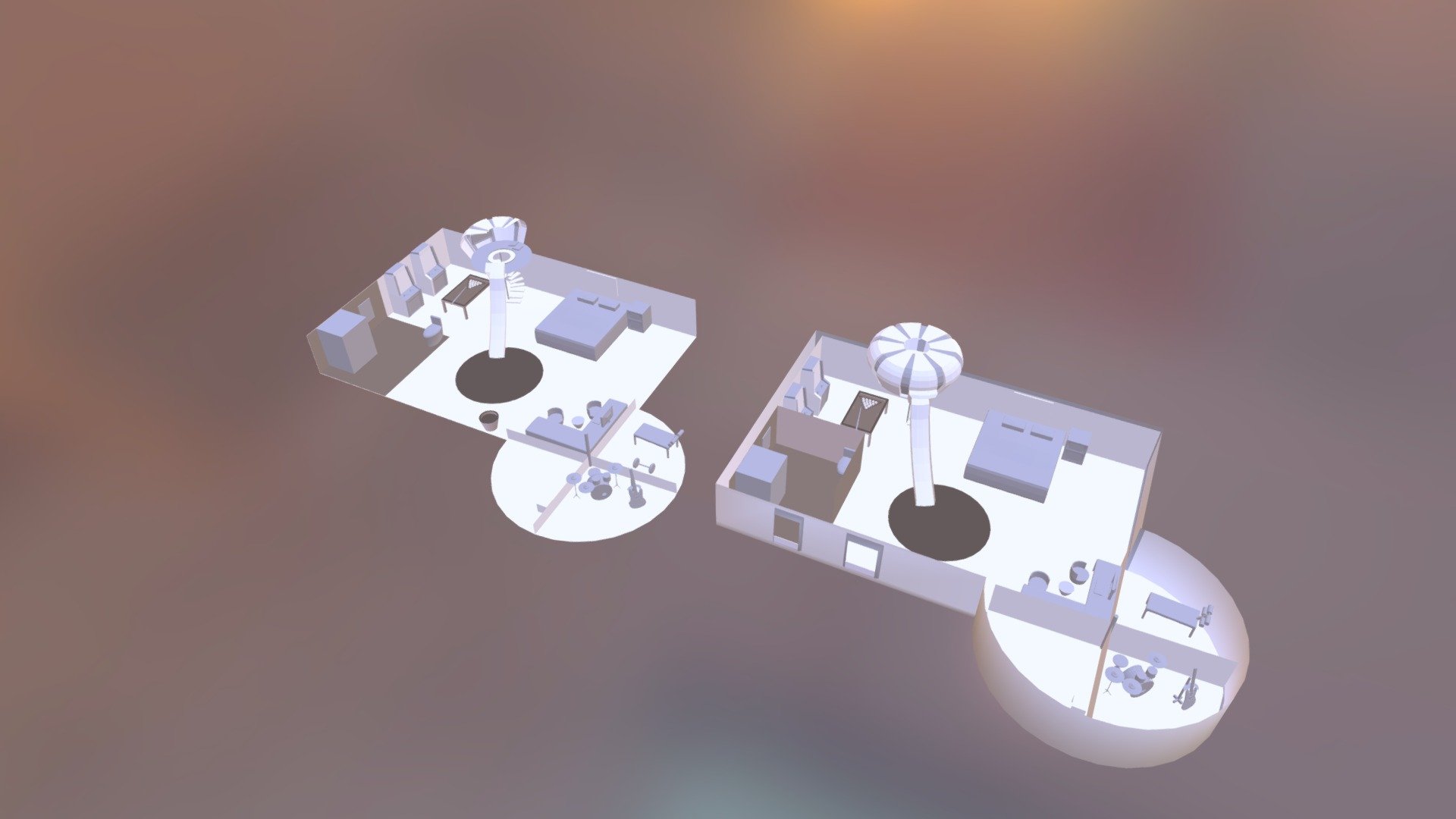 Multi-FUN-tion Room - 3D model by sawprojectindo [93de574] - Sketchfab