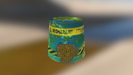 Hazard Bucket Helmet 3D Model