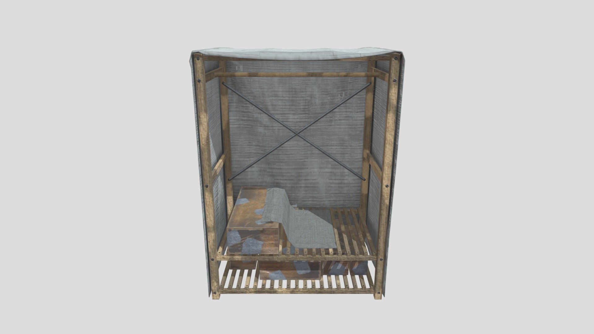Cloth Wardrobe Game Ready Asset 3D model by 3304_3D [93df85a] Sketchfab