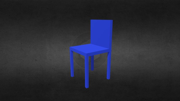 644230023 Wooden chair 3D Model