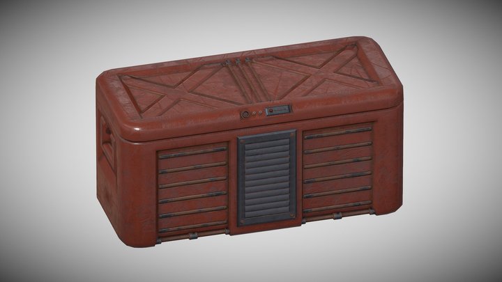 Sci- Fi Box 3D Model