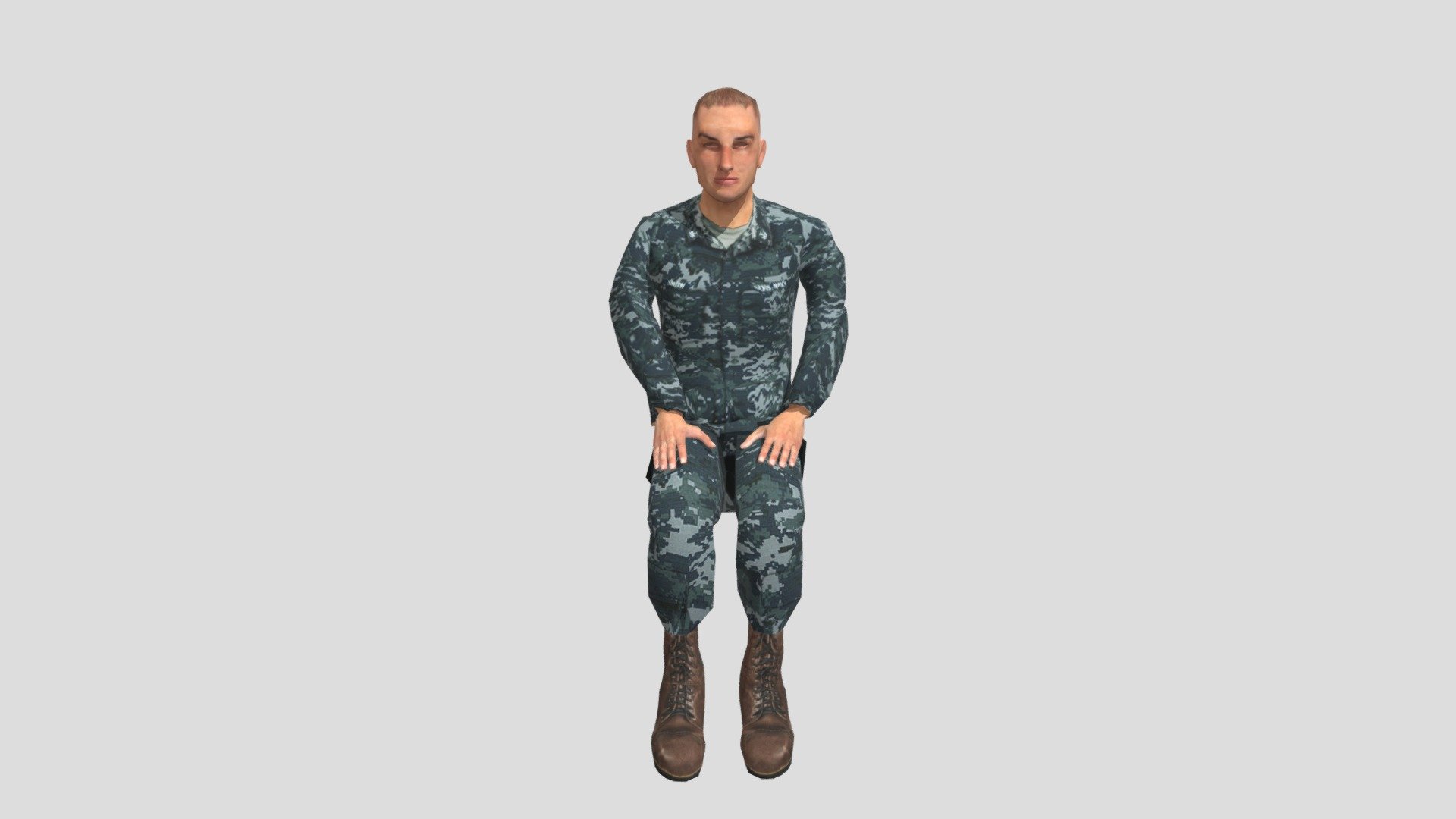 Male Model Sitting