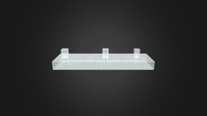 Cimentación Zapata Corrida 3D Model