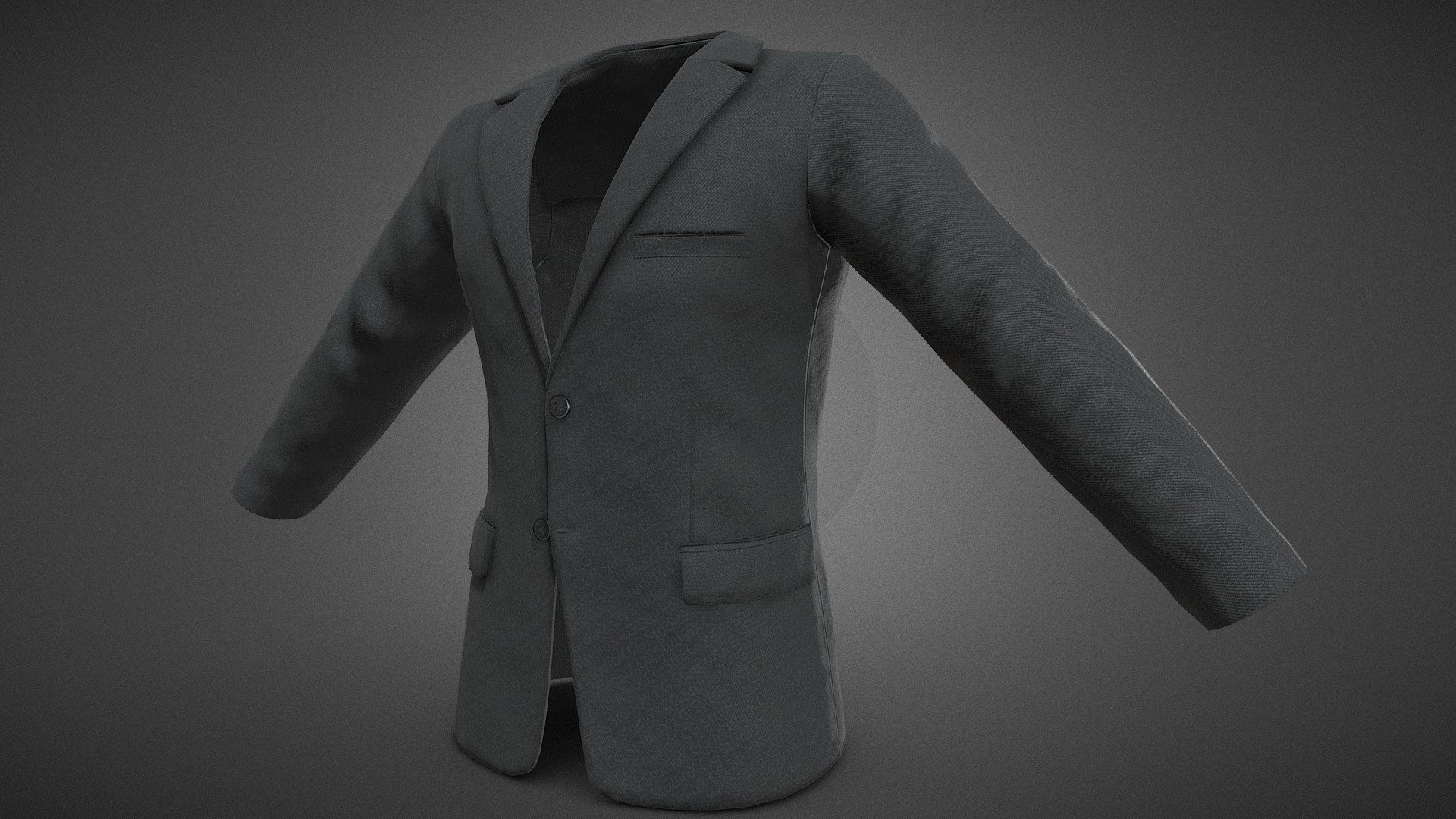 Black Blazer Jacket - Buy Royalty Free 3D model by CG StudioX (@CG ...