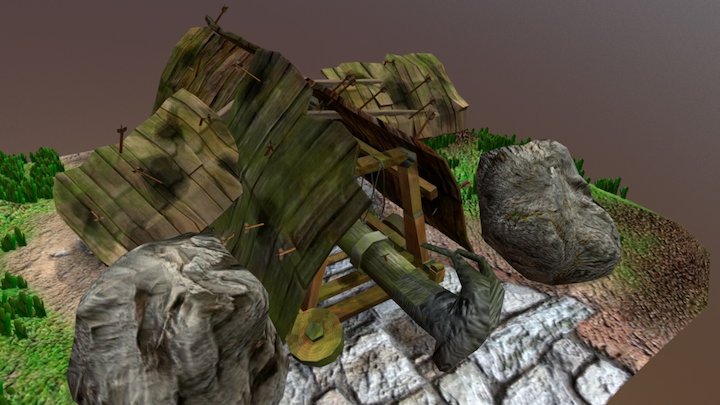 ariete destruido 3D Model