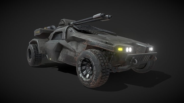Predator LTA Military Vehicle 3D Model